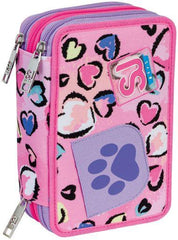 Astuccio  3 Zip Seven Sj Gang Fleecy Girl