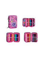 Astuccio  3 Zip Seven Sj Gang Fleecy Girl