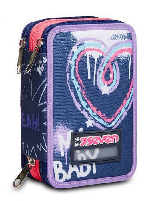 Astuccio Seven 3 zip Rock on Girl