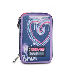 Astuccio Seven 3 zip Rock on Girl