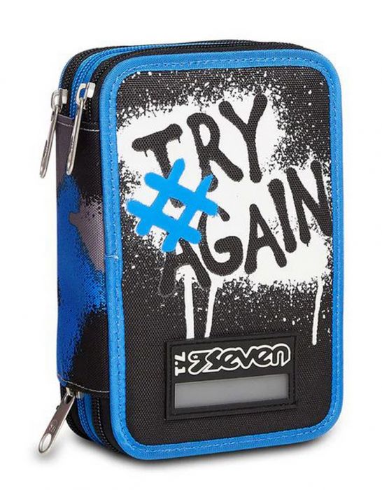 Astuccio scuola Seven 3 zip Yourself Boy