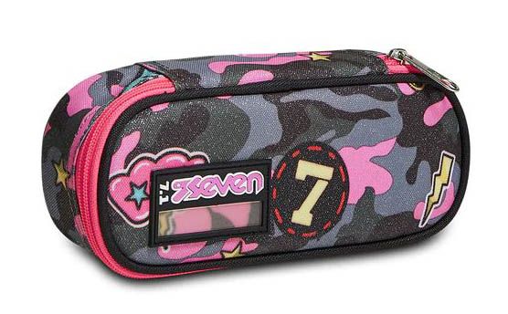 Astuccio scuola Seven Round Plus Camoulove Girl