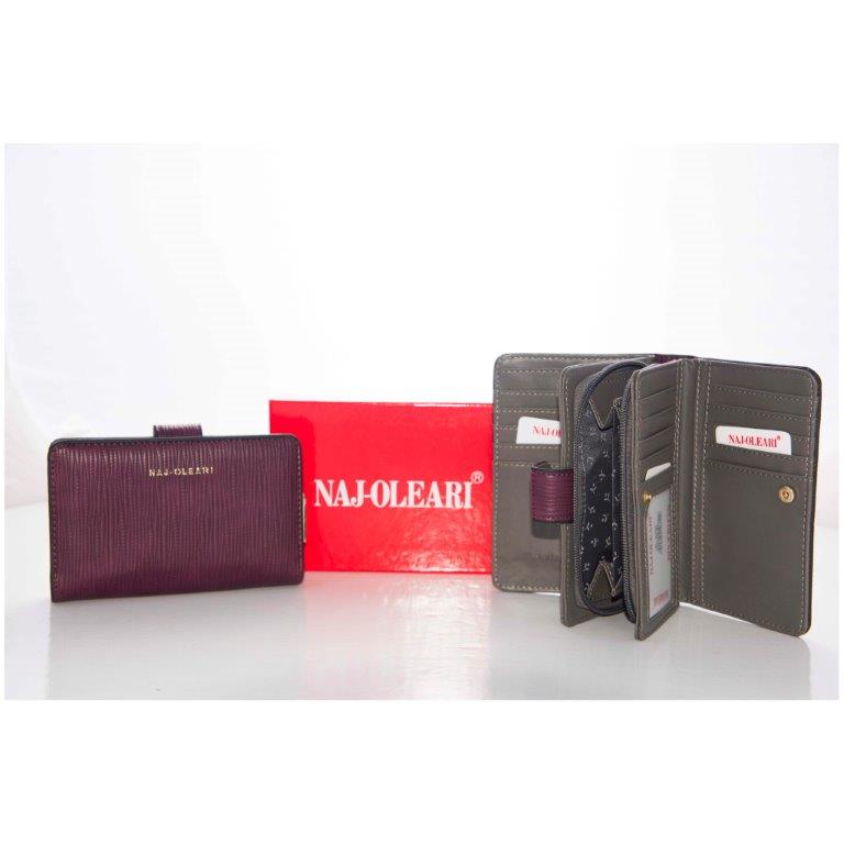 Portafoglio donna Naj Oleari viola