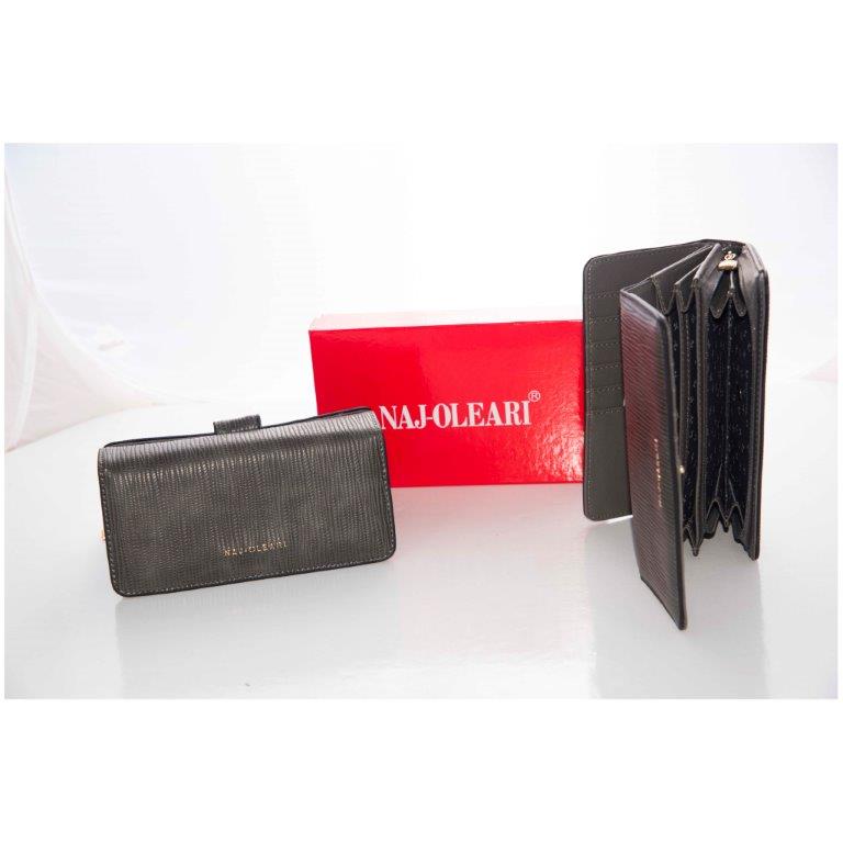 Portafoglio donna grande Naj Oleari taupe