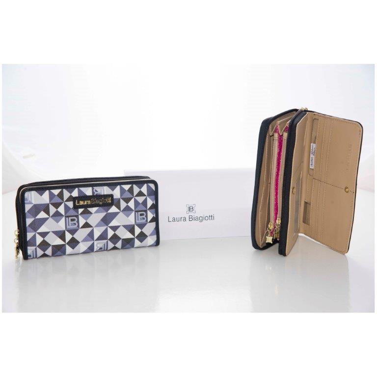 Portafoglio donna Laura Biagiotti nero fantasy Art. LB17S-509-01