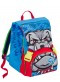 Coordinato schoolpack Seven ANIMALI DA SJ BOY zaino estensibile con flip system + astuccio 3 zip