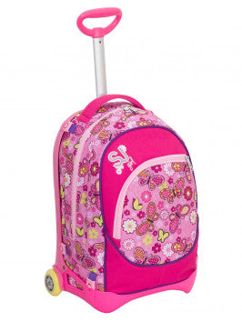 Zaino con carrello trolley jack junior boy blu seven sj