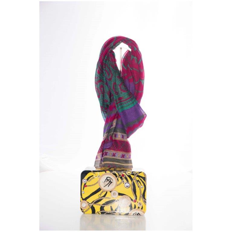 Pashmina Gai Mattiolo colore Violet art. SC0013