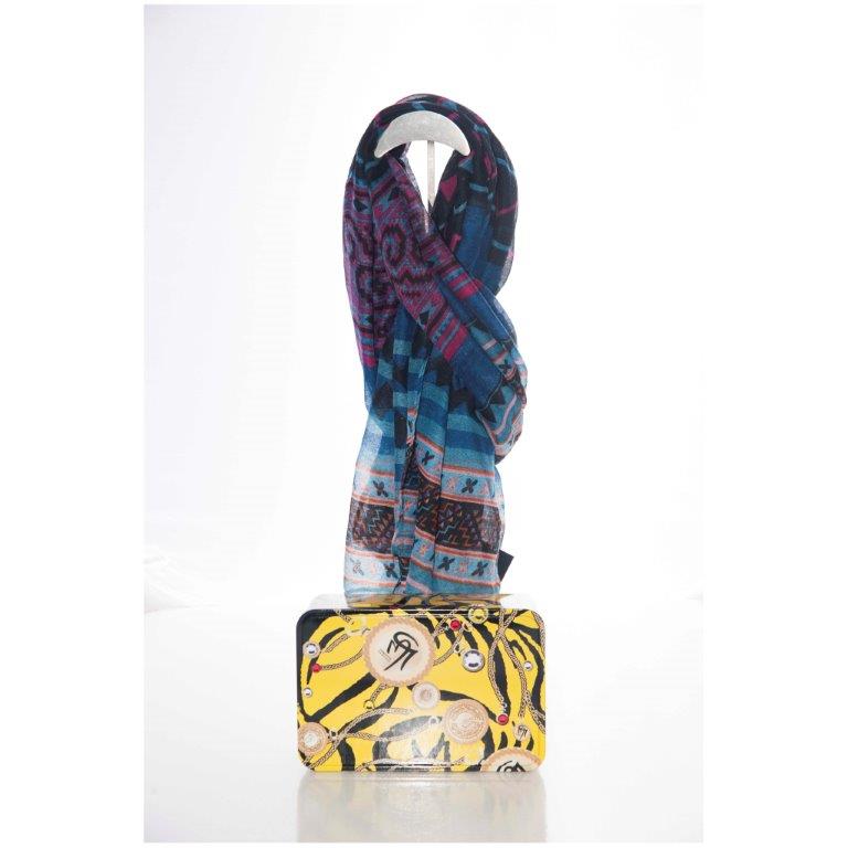 Pashmina Gai Mattiolo colore Blue art. SC0013