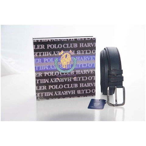 Cintura Harvey Miller Polo Club con confezione regalo blu