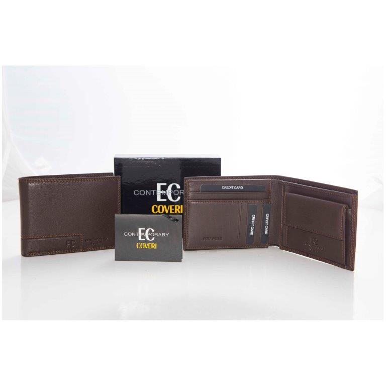 Portafoglio uomo Coveri Contemporary marrone