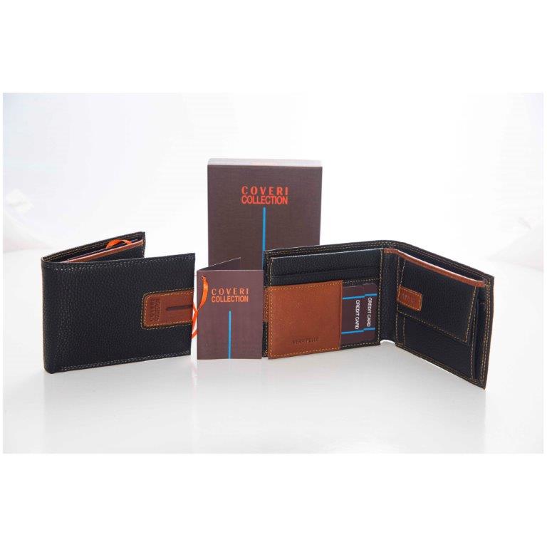 Portafoglio uomo Coveri nero cuoio Art. 159250