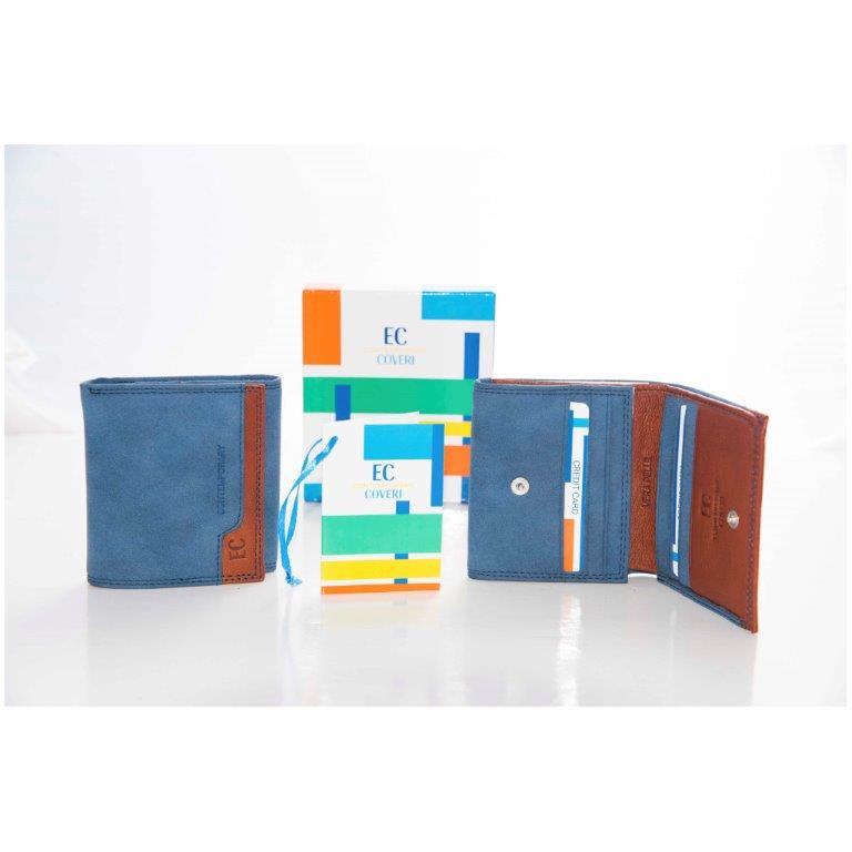Portafoglio uomo Coveri blu Art. 718 146