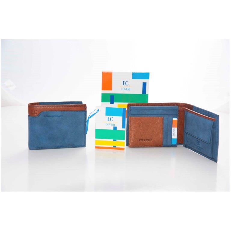 Portafoglio uomo Coveri blu Art. 718992