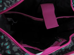Shopper tracolla Invicta bordeaux grigio con porta pc e organizzazione interna