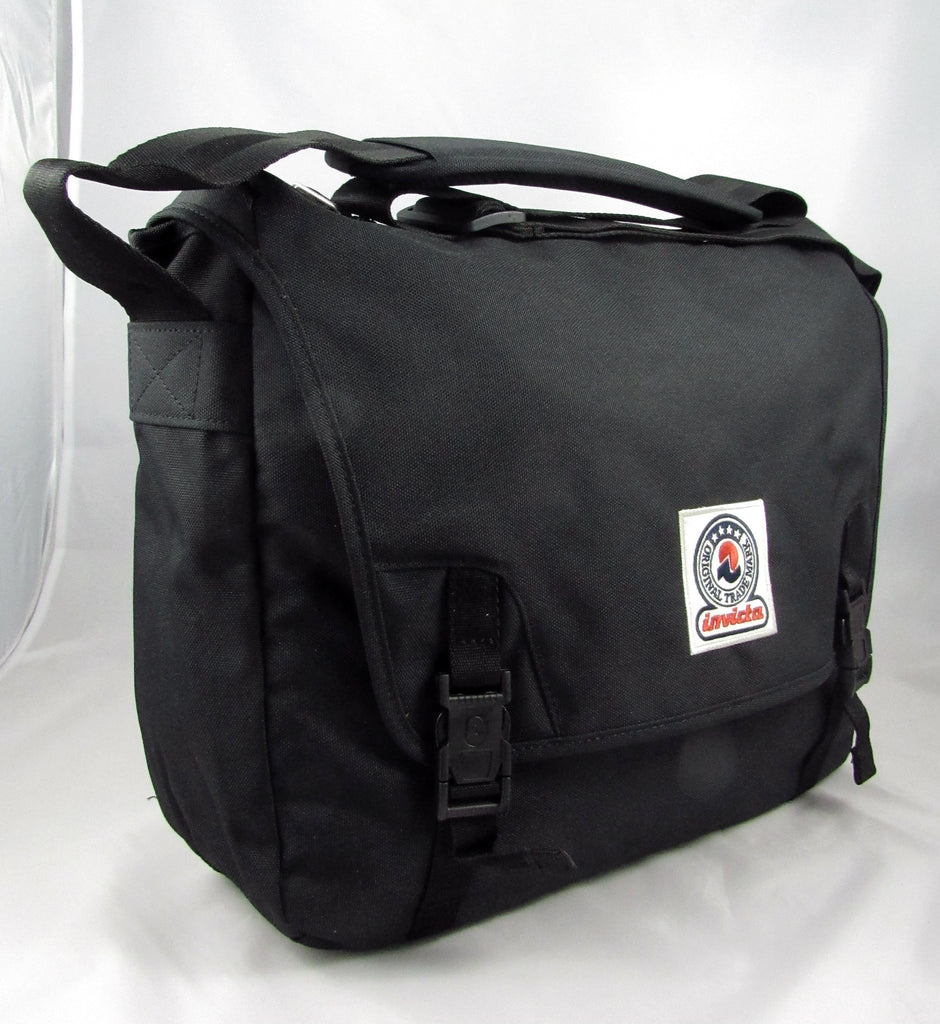 Fox Shoulder Invicta tracolla postina blu con porta pc e tablet scuola e tempo libero