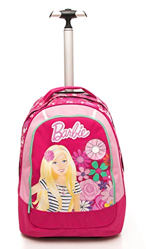 Zaino tondo con carrello seven barbie con motivo floreale