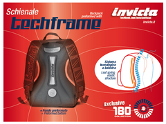 Zaino Invicta tondo Syncro format blu azzurro doppio scomparto technoframe