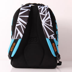 Zaino scuola tondo SEVEN - Fit BREACH - Blue turchese nero fluo 28 LT doppio zaino scuola elementare medie superiori doppio scomparto