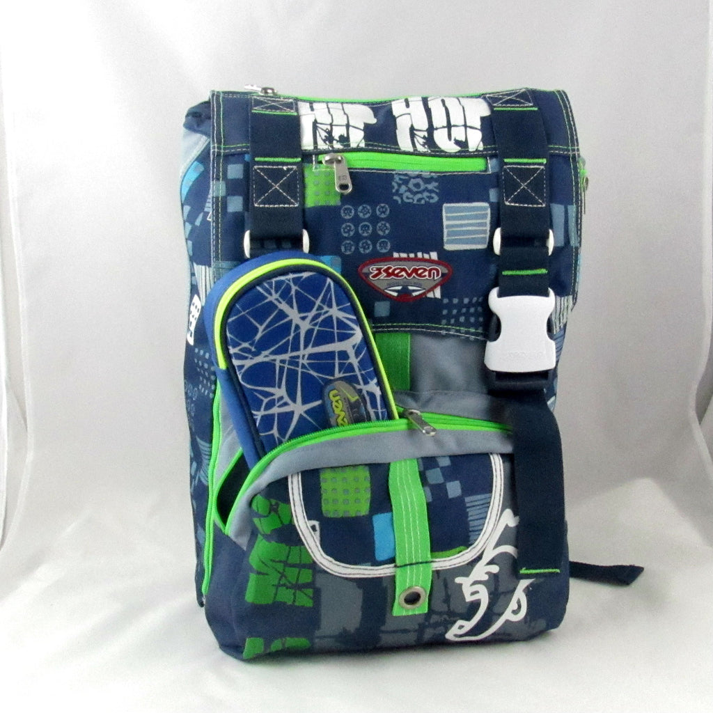 Coordinato Zaino Seven scuola estensibile Big - SEVEN hip graffiti + borsellino ovale