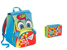 Coordinato schoolpack Seven sj BOY zaino estensibile con flip system + astuccio 3 zip
