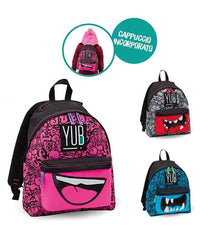 zaino tondo seven yub svalvolati fantasia azzurro face con sacca in omaggio