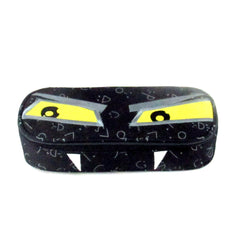 Astuccio portapenne ovale Invicta face faccine yap con organizzazione interna nero fantasy