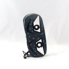 Astuccio portapenne ovale Invicta face faccine yap con organizzazione interna blu scuro fantasy palme