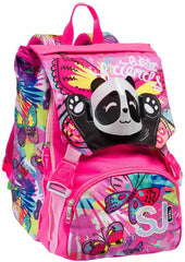 Zaino scuola Sdoppiabile Big Sj Gang Flip-3d Da Sj Girl, Fluo Fuxia