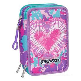 Astuccio 3 Zip Seven Trendy Heart Girl