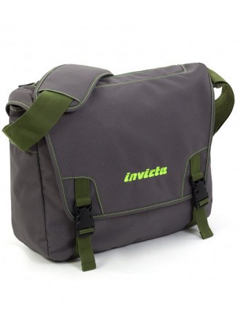 Fox Shoulder Invicta tracolla postina verde militare con porta pc e tablet scuola e tempo libero