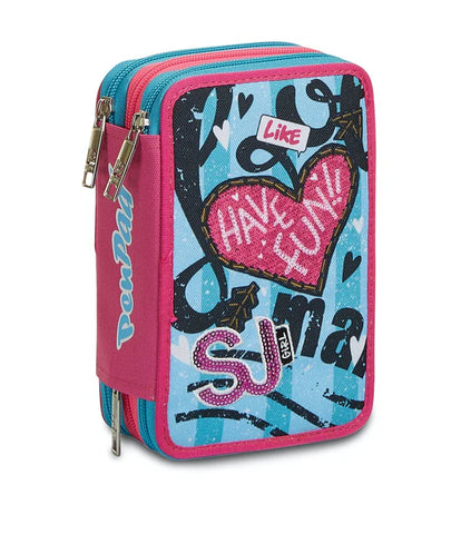 ASTUCCIO 3 ZIP SJ GIRL PENPAD