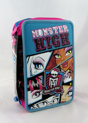 Coordinato scuola Seven Monster high Zaino+astuccio 3zip completo+trousse portatutto+kit unghie da monster!