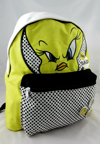 Zaino tondo americano TWEETY looney tunes cartorama GIALLO