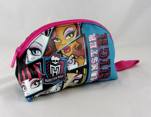 Astuccio portapenne borsellino trousse Seven Monster high nero fuxia azzurro