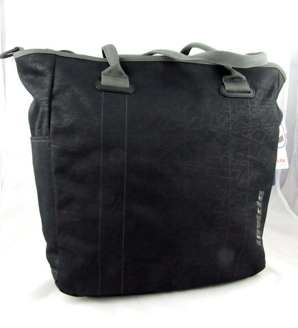 Shopper tracolla Invicta nero grigio con porta pc e organizzazione interna