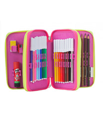 Astuccio 3 ZIP Seven sj girl pen pad high tech completo di tutto