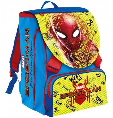 Zaino spiderman squadrato seven + omaggio un fantastico walkie talkie