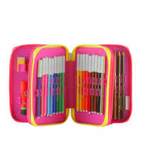 Astuccio 3 ZIP Seven  girl pen pad high tech completo di tutto